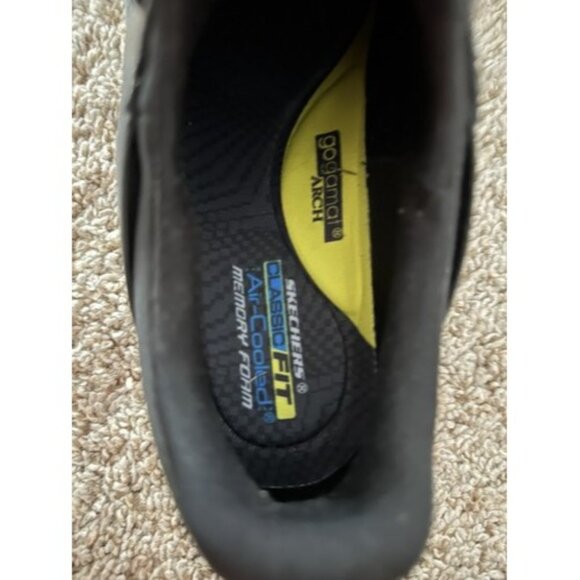 Skechers Shoes Mens 8 Black Delson 3.0 Cicada Casual Slip on Sneakers 210238 - Picture 6 of 13